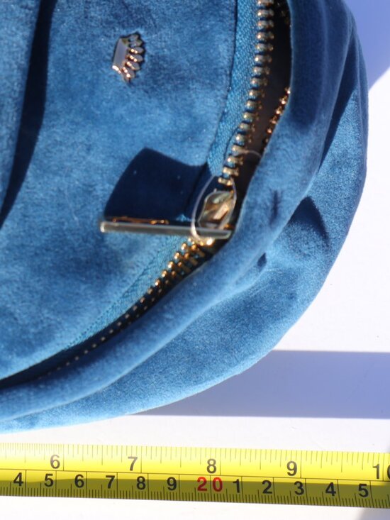 Juicy Couture Teal Velvet Mini Backpack with Crystal Logo main image 5